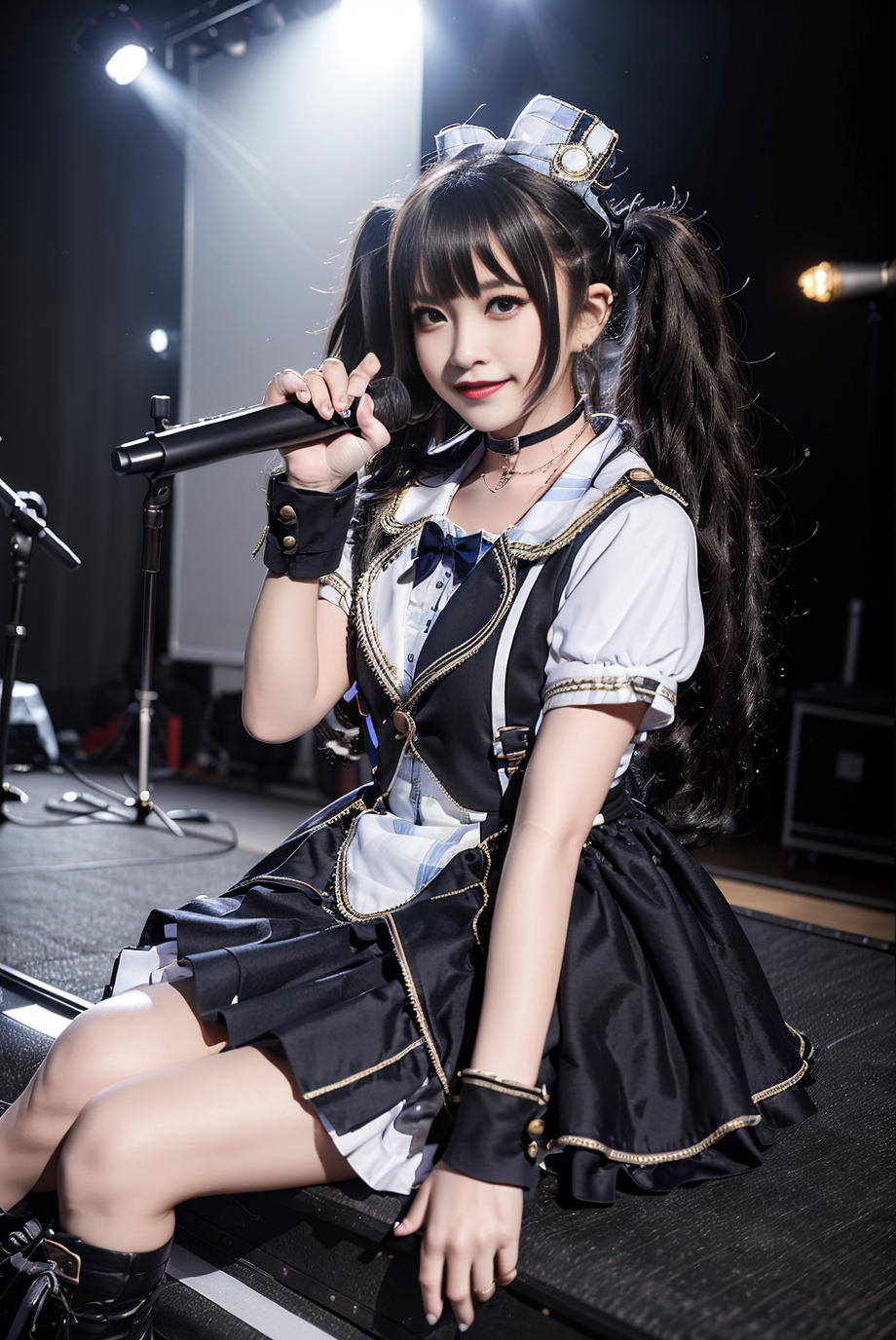 00092-2585738250-realistic, photorealistic, masterpiece, best quality, idol_costume, boots, 1girl, solo, smile, idol, full body, looking at viewe.png